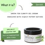 Buy Mystiq Living Specials - Green Tea Clarity - Acne Gel Cream | Anti Acne, Pimple & Scar Removal moisturizer, Skin Clarifying Day & Night Gel | Green Tea, Chamomile & Tea Tree | Oily & Acne Prone Skin , 50GM - Purplle