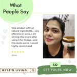 Buy Mystiq Living Specials - Acne Face Pack - Green Tea Clarity | Neem, Tulsi, Manjishtha & Green Tea | Acne Marks, Pimples, Zits, DeTan and Glowing Skin | Oily & Acne Prone Skin - 100 GM - Purplle