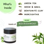 Buy Mystiq Living Specials - Acne Face Pack - Green Tea Clarity | Neem, Tulsi, Manjishtha & Green Tea | Acne Marks, Pimples, Zits, DeTan and Glowing Skin | Oily & Acne Prone Skin - 100 GM - Purplle