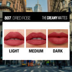 Buy Maybelline New York Color Sensational Creamy Matte Lipstick, 807 Dried Rose (3.9 gm) - Purplle