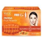 Buy VLCC Papaya Fruit Facial Kit + FREE Rose Water Toner Worth (300 g + 100 ml) - Purplle