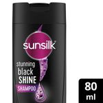 Buy Sunsilk Stunning Black Shine Shampoo, With Amla+Oil, Pearl Protein & Vitamin E For Long Lasting Shine, 80 ml - Purplle