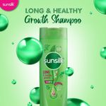 Buy Sunsilk Long and Healthy Growth Shampoo With Biotin, Milk Protein and Argan Oil For Healthy Looking and Long hair, 180 ml - Purplle