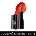 Buy Lakme Cushion Matte Lipstick, Orange Rush (4.5 gm) - Purplle