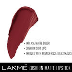 Buy Lakme Cushion Matte Lipstick, Burgundy Bloom (4.5 g) - Purplle