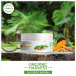 Buy Organic Harvest Aloe Vera Gel: Turmeric | Hair & Skin Moisturizer | For Glowing Skin & Soft Hair | For Men & Women | 100% American Certified Organic | Sulphate & Paraben-free-200gm - Purplle