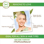 Buy Organic Harvest Aloe Vera Gel Enriched with 100% Pure Aloe Vera Leaf Extracts & Glycerine, for Skin And Hair, Paraben Free (200 ml) - Purplle