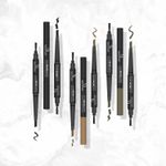 Buy Half N Half Eye Brow Artist Long Lasting Automatic Eyebrow Pencil & Brush, Brown (0.4 gm) - Purplle