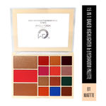 Buy Mattlook 15 in 1 Baked Highlighter & Eyeshadow Matte Palette, Face Makeup, Matte Multicolor-1 (33.6 gm) - Purplle