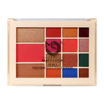 Buy Mattlook 15 in 1 Baked Highlighter & Eyeshadow Matte Palette, Face Makeup, Matte Multicolor-1 (33.6 gm) - Purplle