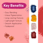 Buy Mattlook Salt N Paper Ultra Professional Eyeshadow Palette, Multicolor-01, 21gm - Purplle