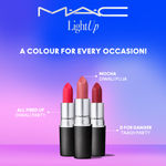 Buy MAC Cosmetics Light Up with Bhumi Pednekar LIPSTICK TRIO - 3g + 3g + 3g - Purplle