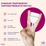Buy GynoCup Reusable Menstrual Cup for Women| | Large Size with Pouch |Transparent Color| 100% Medical Grade Silicone | Wearable Upto 12 hours | No leakage | Ultra Soft, Odour & Rash free | FDA Approved - Purplle