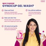 Buy GynoCup Premium Reusable Menstrual Cup for Women| Large Size |Pink Color |With Menstrual Cup Cleanser Wash 100ml (Combo) - Purplle