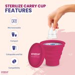 Buy GynoCup Collapsible Silicone Cup Menstrual Cup Sterilizer for Women| Kills 99% of Germs in 2 Minutes | Microwave Friendly - 1 Unit - 1 Pc - Purplle