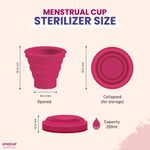 Buy GynoCup Collapsible Silicone Cup Menstrual Cup Sterilizer for Women| Kills 99% of Germs in 2 Minutes | Microwave Friendly - 1 Unit - 1 Pc - Purplle