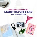Buy MildCares Silicone Stand and Pee Reusable Female Urination Device (Pack of 1) | For Women, Pregnant Women, Joint Pain Patients & Travellers | Easy To Carry | Reduces The Risk Of UTI Infections | Travel Friendly | Leak-proof - Purplle