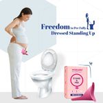 Buy MildCares Silicone Stand and Pee Reusable Female Urination Device (Pack of 1) | For Women, Pregnant Women, Joint Pain Patients & Travellers | Easy To Carry | Reduces The Risk Of UTI Infections | Travel Friendly | Leak-proof - Purplle