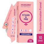 Buy MildCares 10 Funnels Disposable Female Urination Device for Women | Portable, Leak-proof Stand and Pee Funnels for Women, Girls| Public Toilets, Travel, Camping, Hiking and Outdoor Activities - Purplle