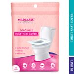 Buy MildCares Disposable Toilet Seat Covers - 10 Sheets | No Direct Contact with Unhygienic Seats | Easy To Dispose | Protects Against Germs | Reduces The Risk Of UTI | For Public Toilets | Travel-Friendly | Environment Friendly - Purplle