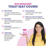 Buy MildCares Disposable Toilet Seat Covers - 10 Sheets | No Direct Contact with Unhygienic Seats | Easy To Dispose | Protects Against Germs | Reduces The Risk Of UTI | For Public Toilets | Travel-Friendly | Environment Friendly - Purplle