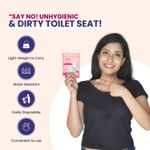 Buy MildCares Disposable Toilet Seat Covers - 10 Sheets | No Direct Contact with Unhygienic Seats | Easy To Dispose | Protects Against Germs | Reduces The Risk Of UTI | For Public Toilets | Travel-Friendly | Environment Friendly - Purplle