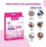 Buy MildCares Disposable Toilet Seat Covers - 10 Sheets | No Direct Contact with Unhygienic Seats | Easy To Dispose | Protects Against Germs | Reduces The Risk Of UTI | For Public Toilets | Travel-Friendly | Environment Friendly - Purplle