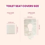 Buy MildCares Disposable Toilet Seat Covers - 10 Sheets | No Direct Contact with Unhygienic Seats | Easy To Dispose | Protects Against Germs | Reduces The Risk Of UTI | For Public Toilets | Travel-Friendly | Environment Friendly - Purplle