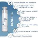 Buy Fixderma Cosmetic Laboratories Chemfree Spf 30 With Micronized Titanium Dioxide & Micronized Zinc Oxide For Chemfree Superblock Spf 30 Weightless Fluid Non-Whitening Sunscreen 50 ml - Purplle