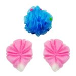 Buy Majestique Loofah With Active Spheres And Oval Loofah Mesh Bath Shower Sponge - Purplle