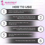 Buy Majestique 4Pcs Nail Care Set - Nail Filer, Nail Cutter and Brush for Manicure & Pedicure - Multicolor - Purplle