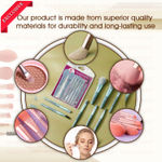 Buy Majestique Luxe Makeup Brush Set | Dense, High-quality Synthetic Hair | Face and Eye Makeup Brush | Lightweight with Carry Pouch - 8Pcs/Multicolor - Purplle