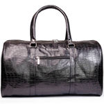Buy Man Arden "The Bold & Brazen" PVC Leather Travel Single Tone Duffle Bag for Weekend Trip, Cabin Luggage, Gym & Sports (Black) - Purplle