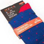 Buy Man Arden Pretty Polka Socks Designer Edition Box, World's Finest Cotton (Combo of 3 | Size: Free Size | Color: Multicolor | Length: Regular) - Purplle