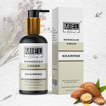 Buy Miel Natural Moroccan Argan Shampoo For Hair Fall Control and Frizz Control - Purplle