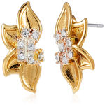 Buy Estele Gold-Toned White Contemporary Studs Earrings - Purplle