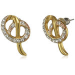 Buy Estele Gold-Toned White Contemporary Studs Earrings - Purplle