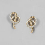 Buy Estele Gold-Toned White Contemporary Studs Earrings - Purplle