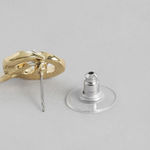 Buy Estele Gold-Toned White Contemporary Studs Earrings - Purplle