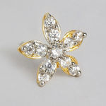 Buy Estele Gold-Toned White Contemporary Studs Earrings - Purplle