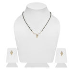 Buy Estele Gold Plated Splice Designer Mangalsutra Necklace Set for Women - Purplle