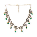 Buy Estele Gold Plated Antique Peacock Designer Choker Necklace Set with Pearl for Women - Purplle