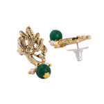 Buy Estele Gold Plated Antique Peacock Designer Choker Necklace Set with Pearl for Women - Purplle