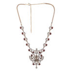 Buy Estele Gold Plated Antique Shimmering Laxmi Drop Jewellery Necklace Set for Women - Purplle