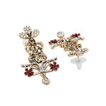 Buy Estele Gold Plated Antique Shimmering Laxmi Drop Jewellery Necklace Set for Women - Purplle