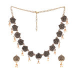 Buy Estele Gold Plated Antique Traditional Choker Necklace Set with Pearls for Women - Purplle