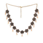 Buy Estele Gold Plated Antique Traditional Choker Necklace Set with Pearls for Women - Purplle