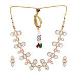 Buy Estele Gold Plated Elegant Kundan Necklace Set for Women - Purplle