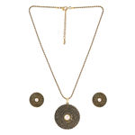 Buy Estele Gold Plated Sphere Shaped Pendant Set with Pearl for Women - Purplle