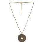 Buy Estele Gold Plated Sphere Shaped Pendant Set with Pearl for Women - Purplle